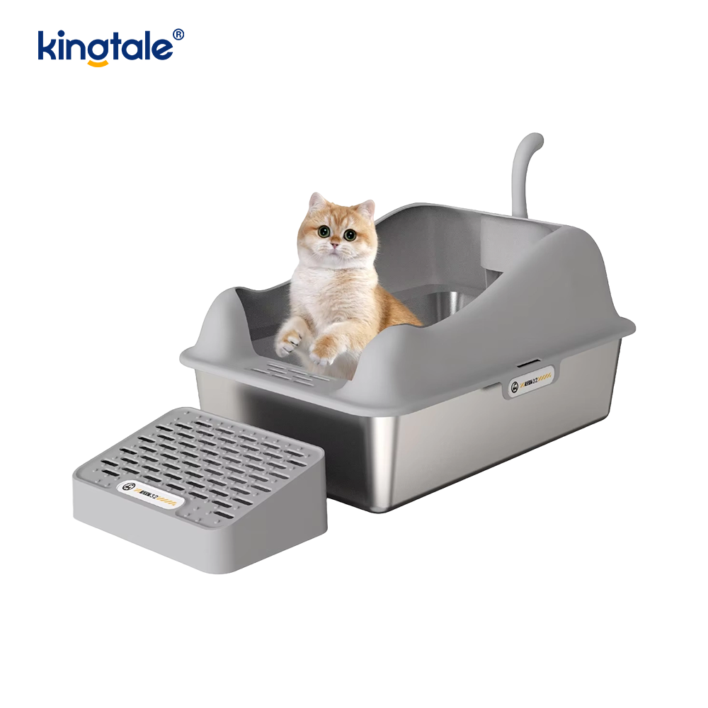 Yarı Kapalı Sıçramaya Karşı Korumalı Kedi Tuvaleti
