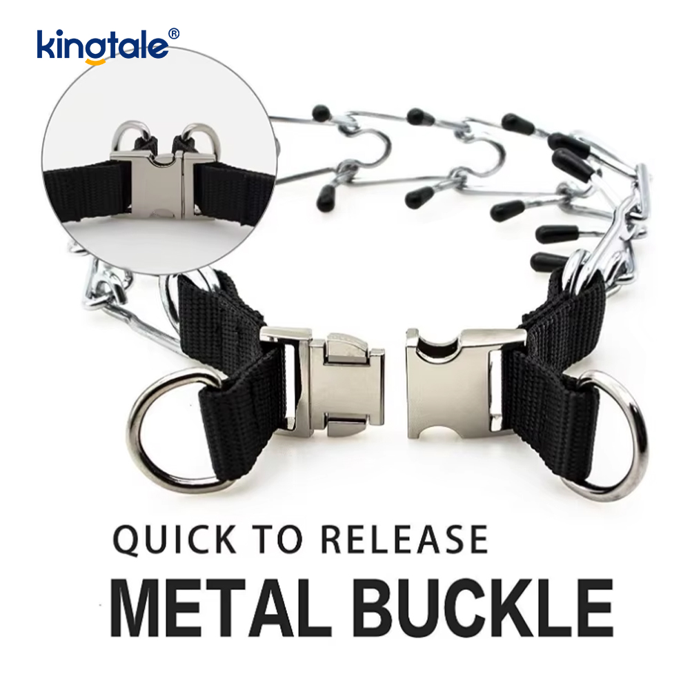 Metal Tokalı Köpek Prong Tasması