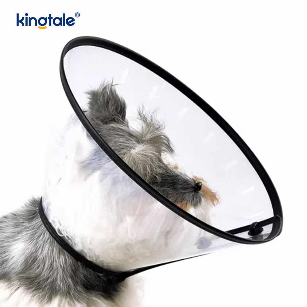 Kingtale Ayarlanabilir Yumuşak Pet Kurtarma Yaka Köpekler Kediler için Sürdürülebilir Katı Plastik Kişiselleştirilmiş Koruyucu Plastik Koni