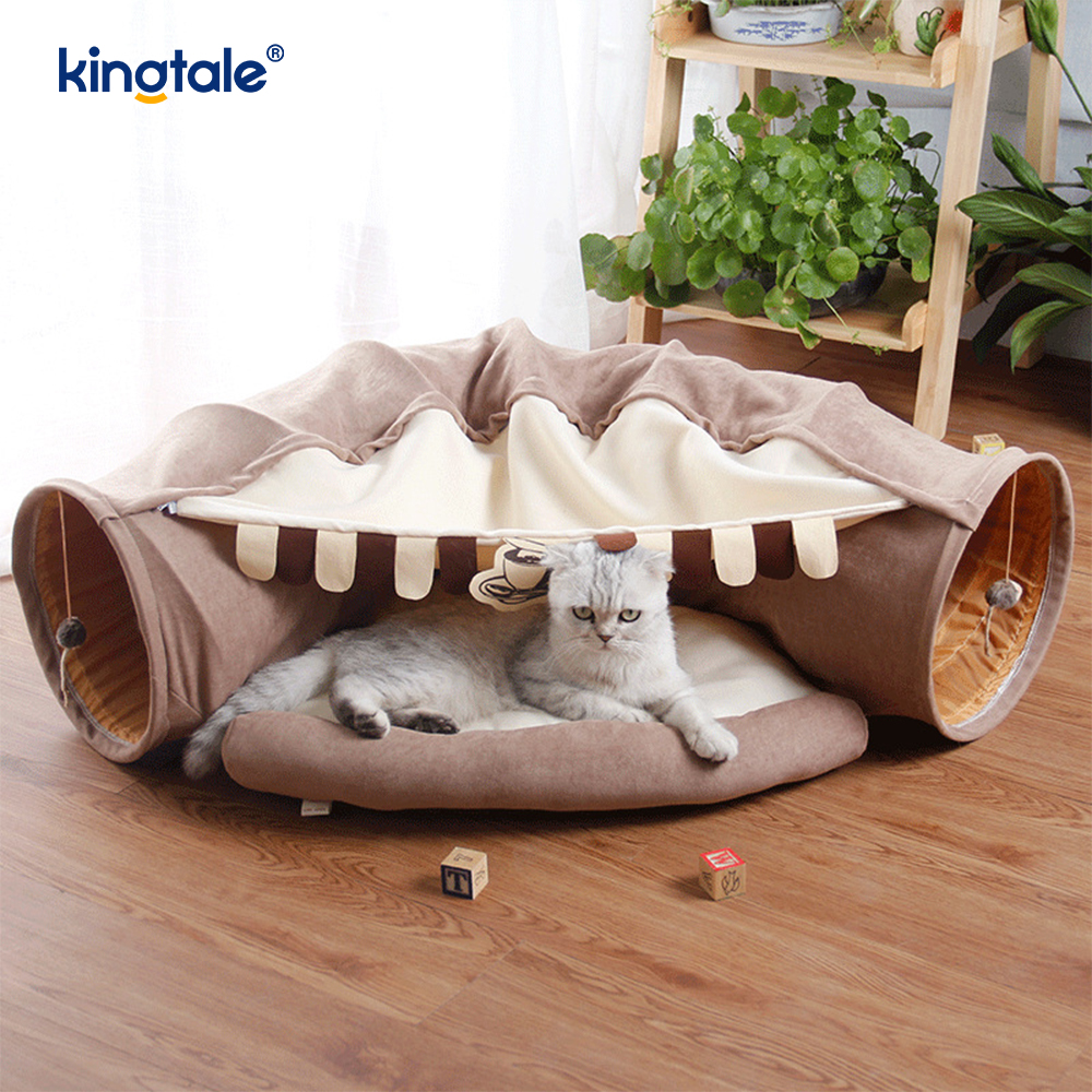 Katlanabilir Kedi Oyun Tüneli İnteraktif Oyuncak Labirent Kedi Evi Tünelleri İç Mekan