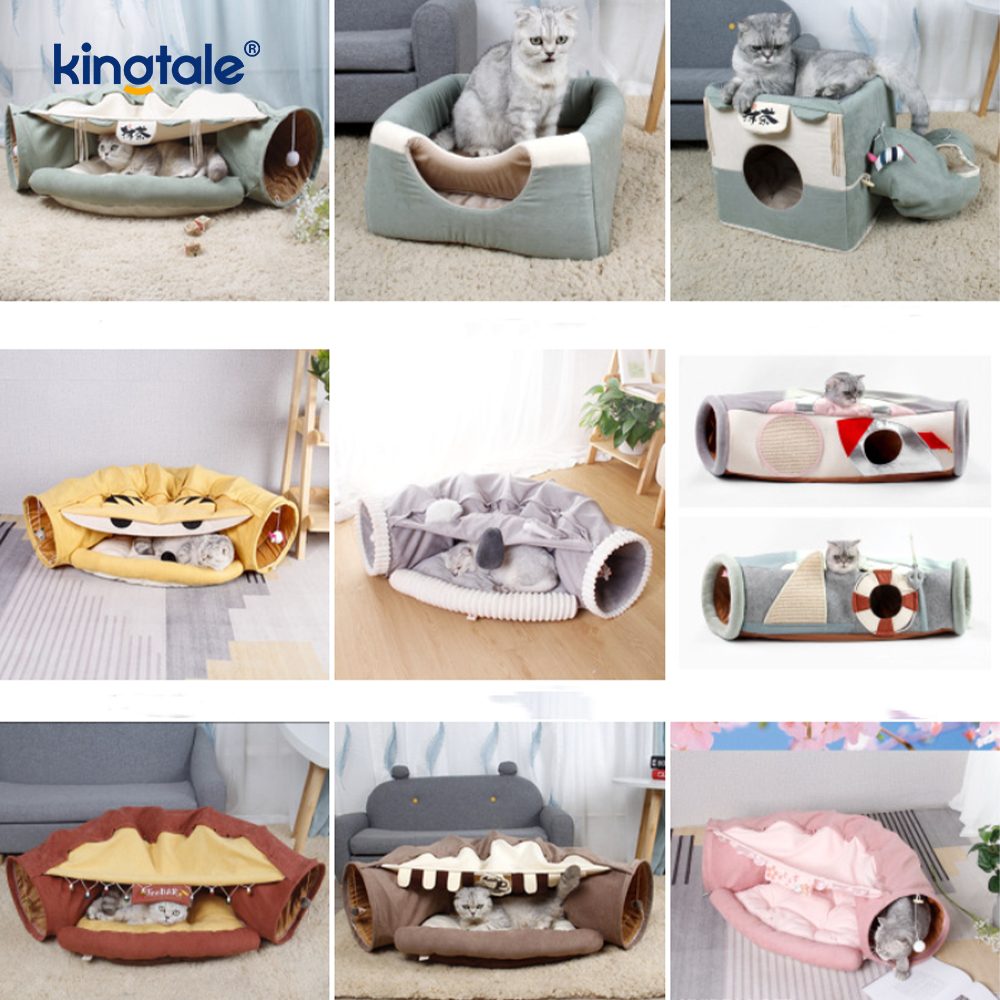 Katlanabilir Kedi Oyun Tüneli İnteraktif Oyuncak Labirent Kedi Evi Tünelleri İç Mekan
