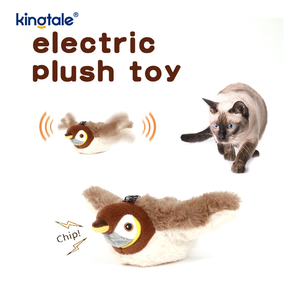 Tüm Irklar İçin Simüle Serçe Pet Peluş Oyuncak Kedi Kicker Kedi Nipleri Oyuncaklar Serçe