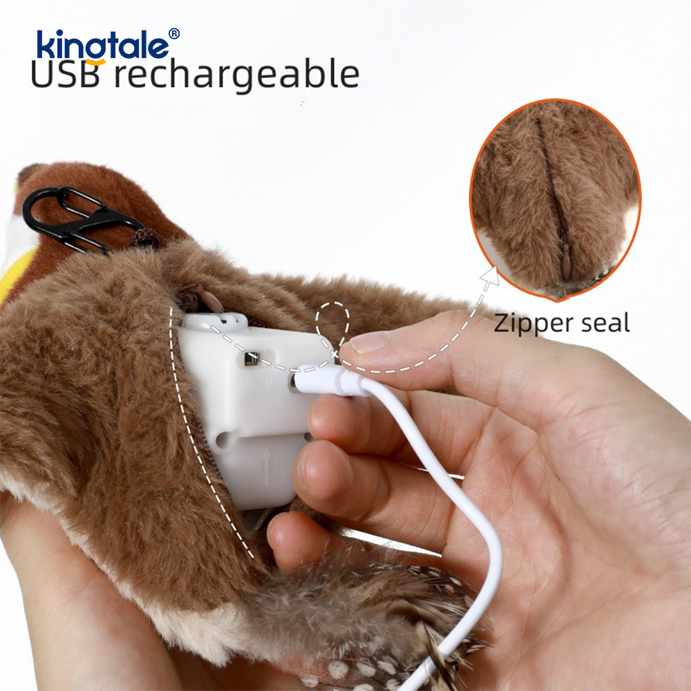 Tüm Irklar İçin Simüle Serçe Pet Peluş Oyuncak Kedi Kicker Kedi Nipleri Oyuncaklar Serçe