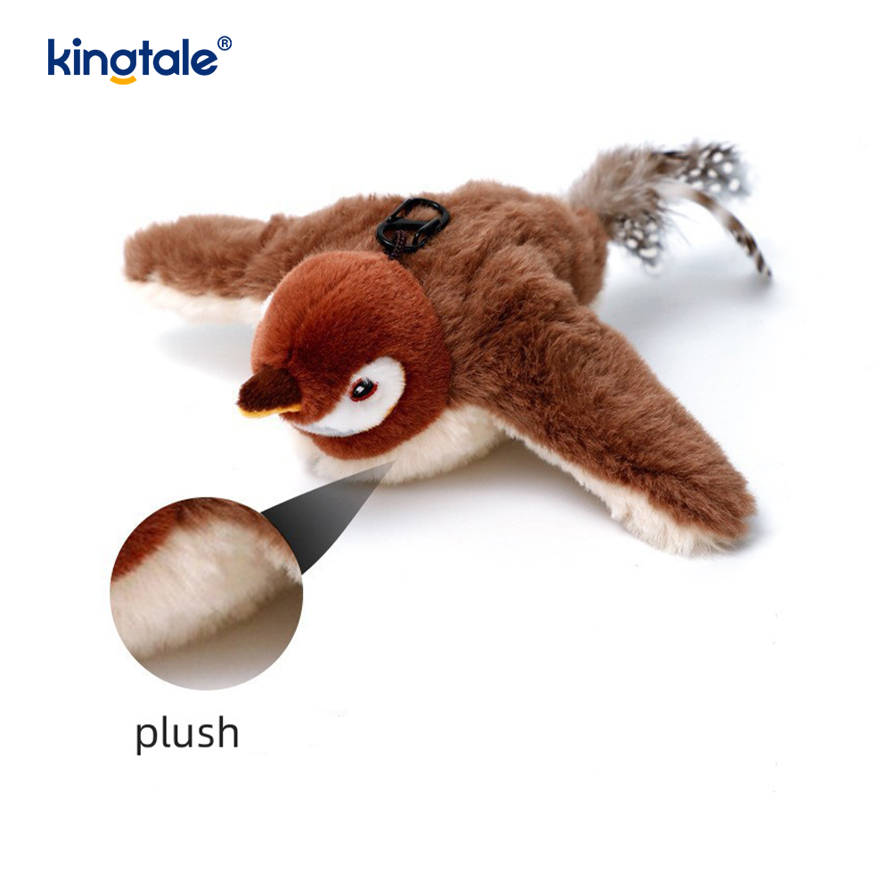 Tüm Irklar İçin Simüle Serçe Pet Peluş Oyuncak Kedi Kicker Kedi Nipleri Oyuncaklar Serçe