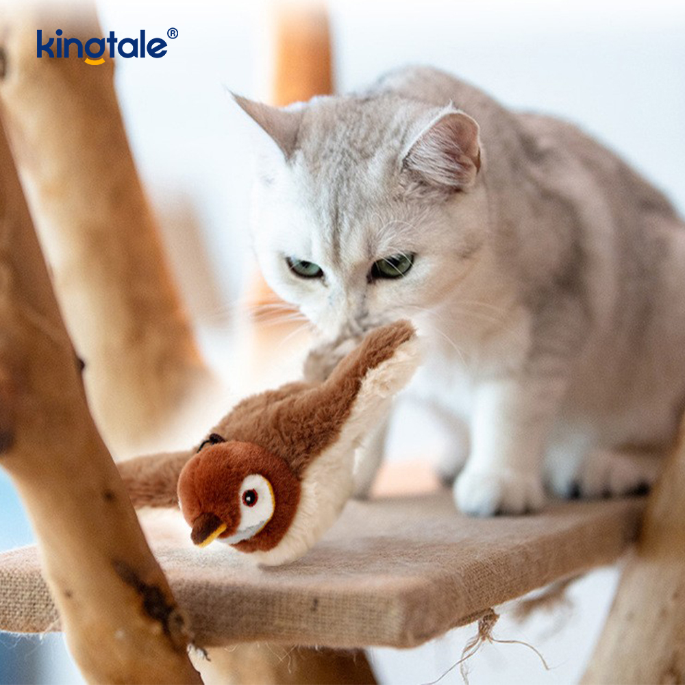 Tüm Irklar İçin Simüle Serçe Pet Peluş Oyuncak Kedi Kicker Kedi Nipleri Oyuncaklar Serçe