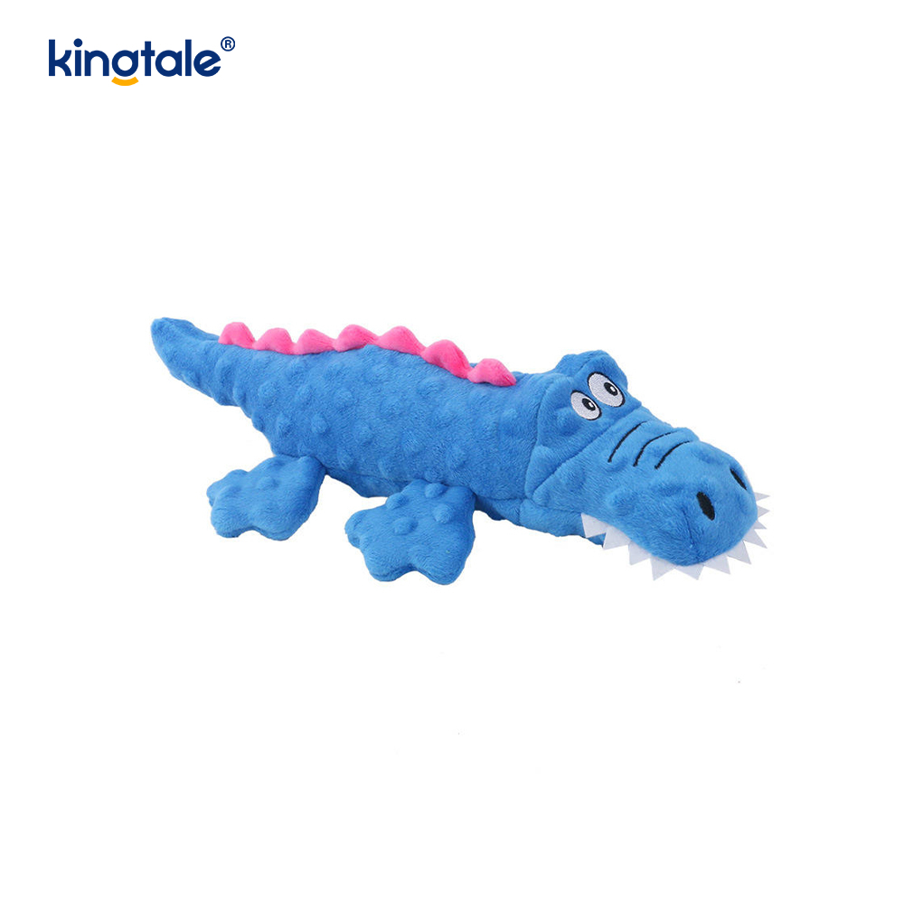 Diş Temizleme için Pet Squeak Timsah Peluş Oyuncak