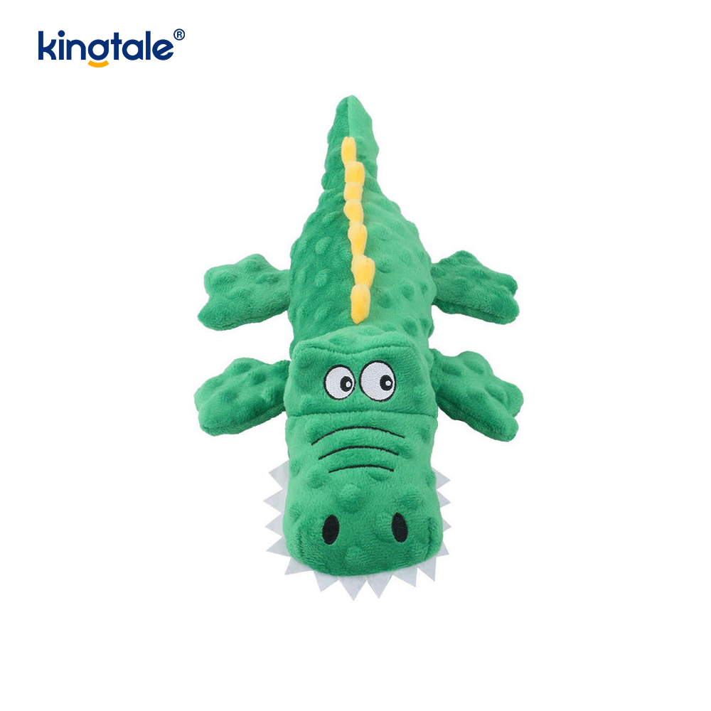 Diş Temizleme için Pet Squeak Timsah Peluş Oyuncak
