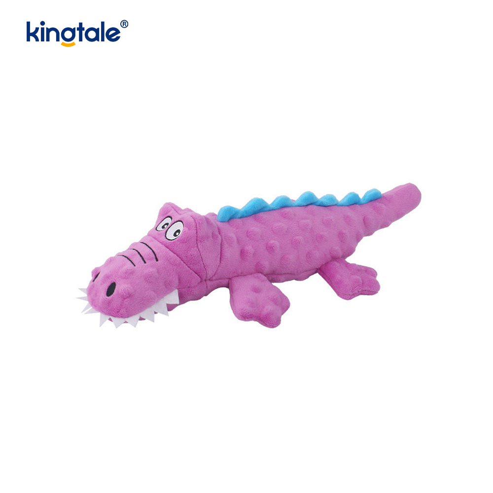 Diş Temizleme için Pet Squeak Timsah Peluş Oyuncak