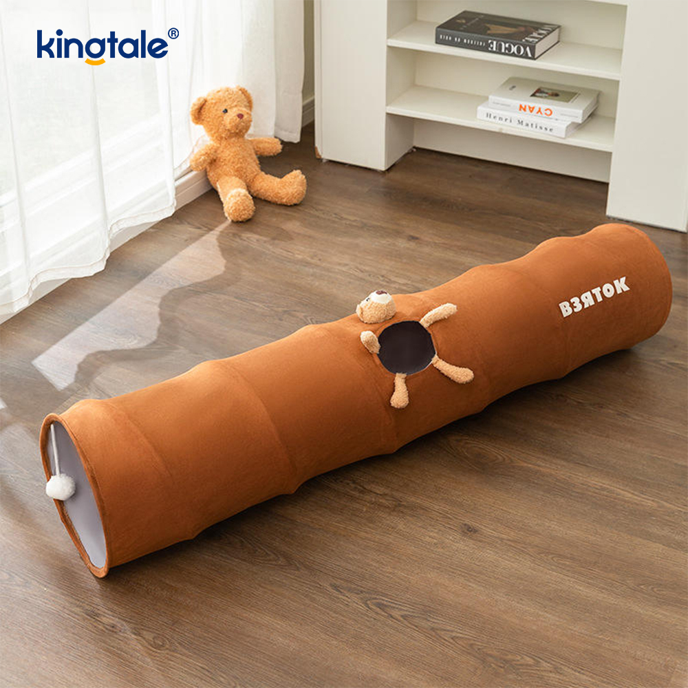 Katlanabilir Kedi Oyuncağı Düz ​​Karikatür Kedi Tüneli Unny İnteraktif Kedi Oyuncak Kedi İçin Hediye