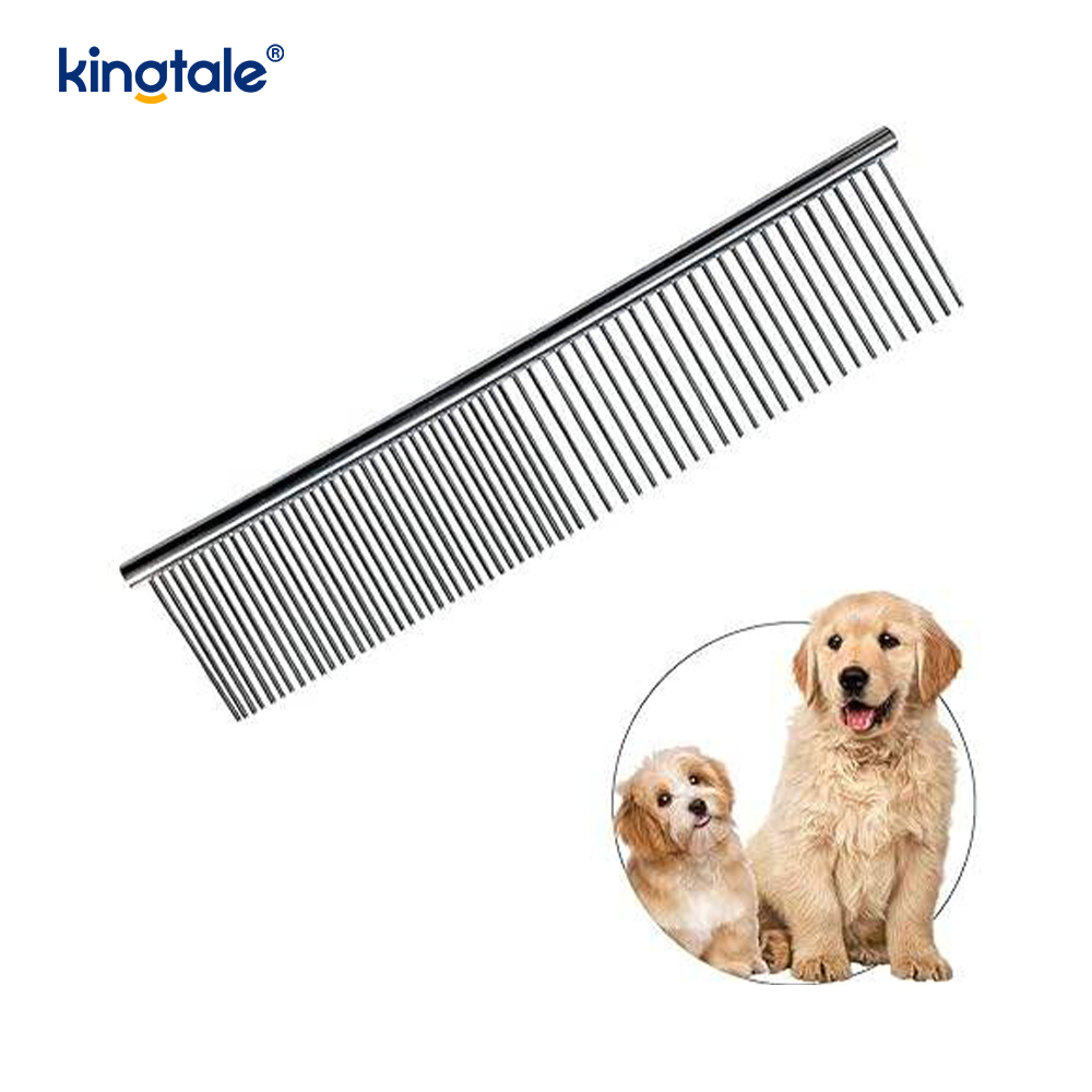 Paslanmaz Çelik Bakım Tarağı Köpek Tımarları, Dolaşmaları ve Düğümleri Gidermek İçin Metal Kedi Tarağı