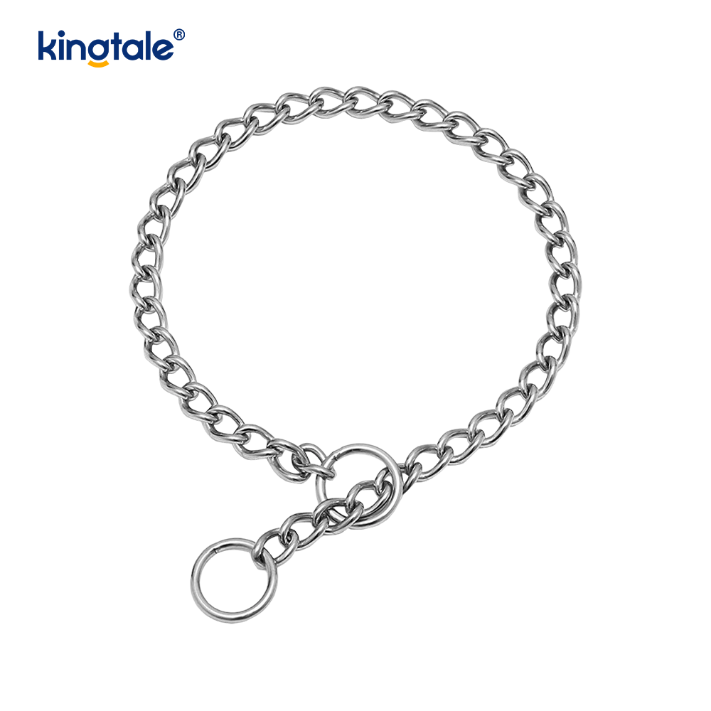 Köpekler için Metal Eğitim Köpek Şok Yaka Kayma P Zinciri Ağır Zincir