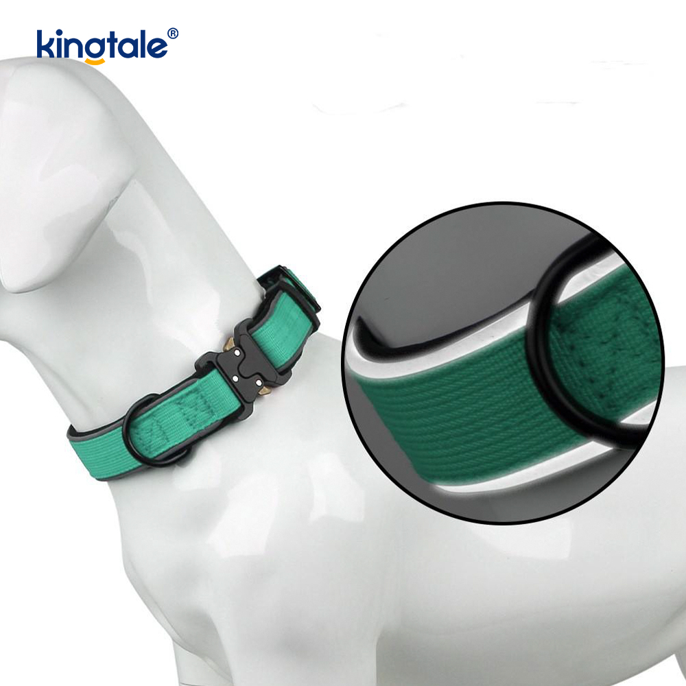 M L Köpekler İçin Ağır Ayarlanabilir Yansıtıcı Taktik Köpek Yaka Tokası