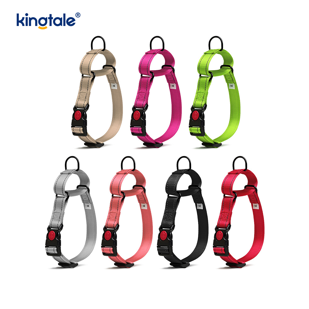 S M A L L Köpekler İçin Çekme Yok Yansıtıcı Ayarlanabilir Naylon Martingale Köpek Tasması