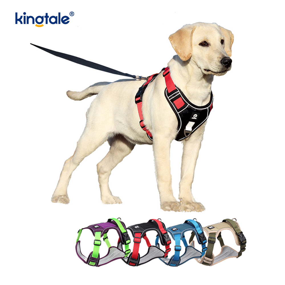 Naylon Perçin Yansıtıcı Ayarlanabilir Nefes Alabilir Spor Köpek Evcil Hayvan Koşum Takımı