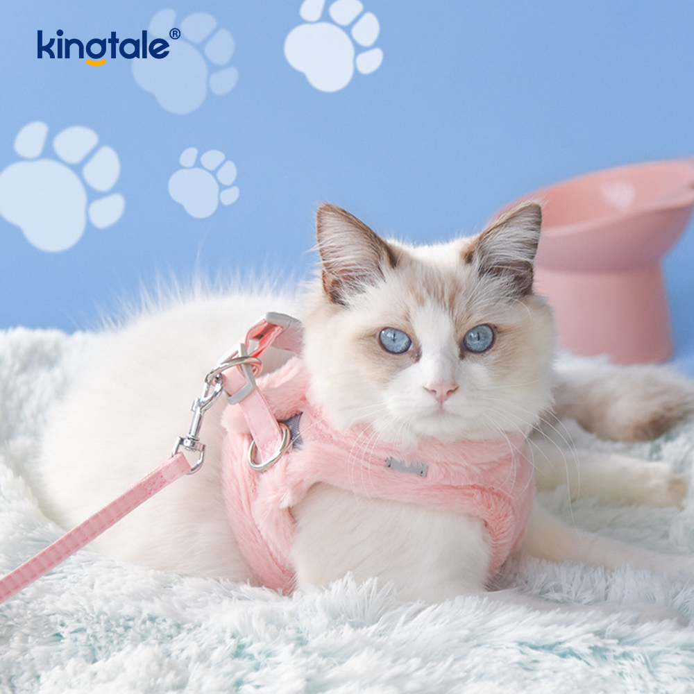 Peluş Pet Köpek Koşum Tasma Seti Sonbahar Yürüyüş Köpekleri Koşum Yelek