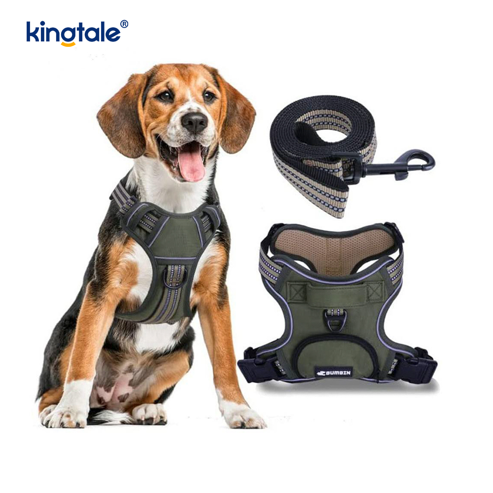 Ayarlanabilir Şok Yok Pet Yelek Köpek Tasma Yansıtıcı Pet Yürüyüş Koşum ile