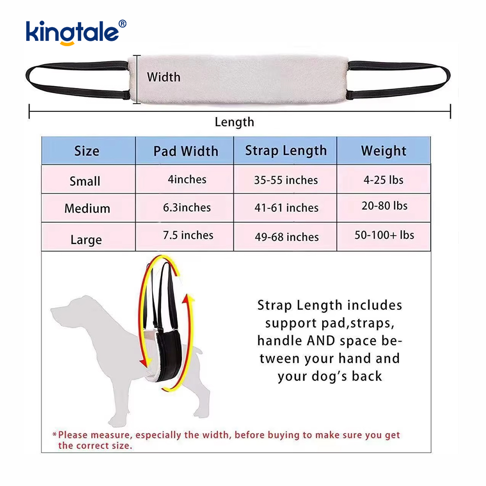 Evcil Hayvanlar İçin Özelleştirilmiş Taşınabilir Köpek Sling Katı Sürdürülebilir Köpek Kaldırma Koşum Takımı