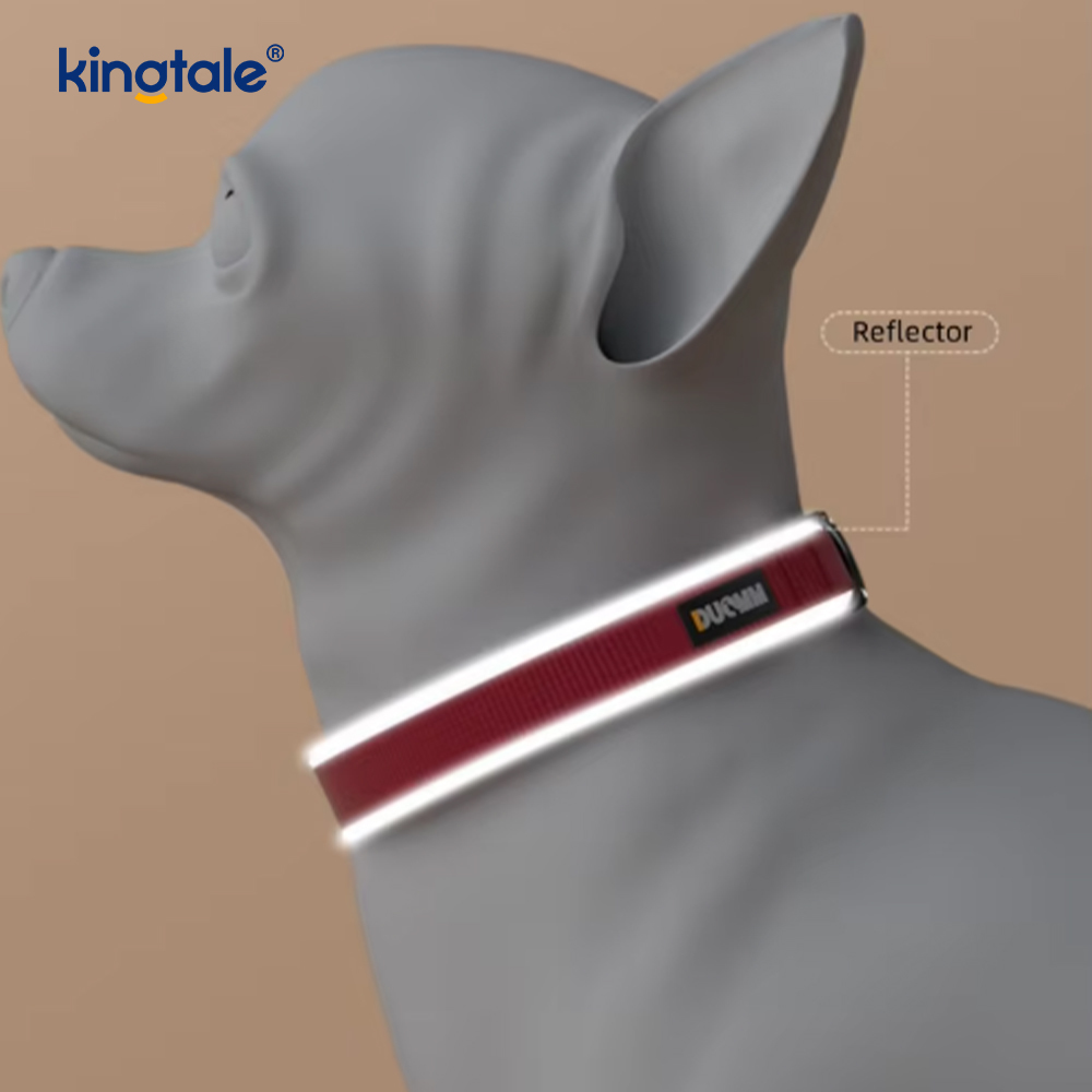 Ayarlanabilir Polyester Pet Köpek Kedi Yavrusu Güvenli Yanıp Sönen Tasmalar