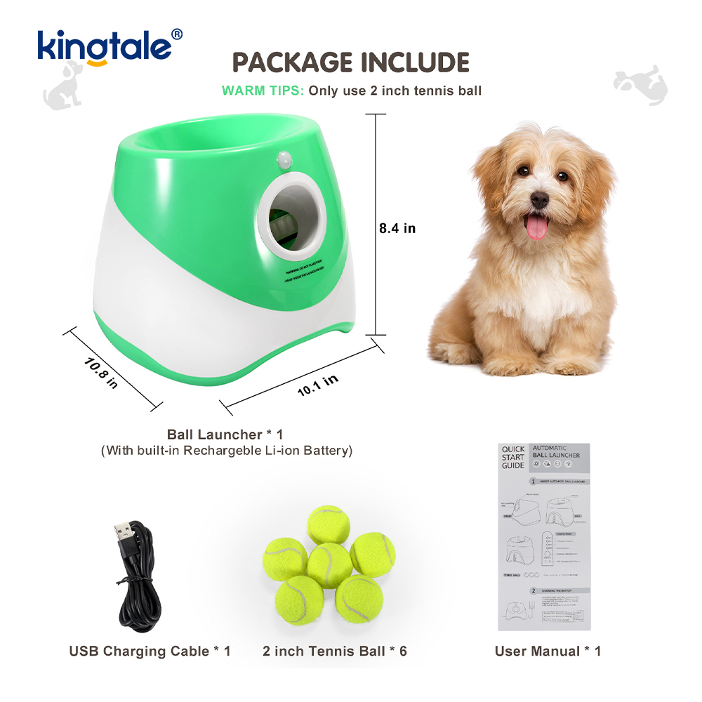 3 Mini Tenis Topu ile Otomatik Top Fırlatıcı Dış Mekan Köpek Oyuncakları 3 Mini Tenis Topu ile Otomatik Top Fırlatıcı Dış Mekan Köpek Oyuncakları