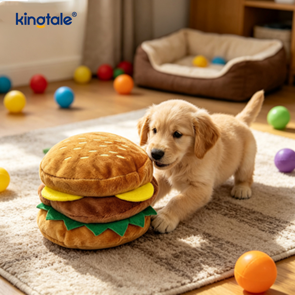 Kedi ve Köpek için Yemek Çığlık atan Oyuncak Hamburger, Patates Kızartması, Tavuk Budu