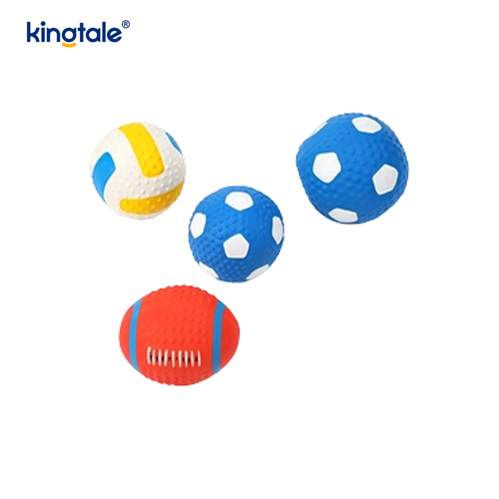 Lateks Gıcırtılı Evcil Hayvan Oyuncakları (Futbol, ​​Futbol, ​​Voleybol)