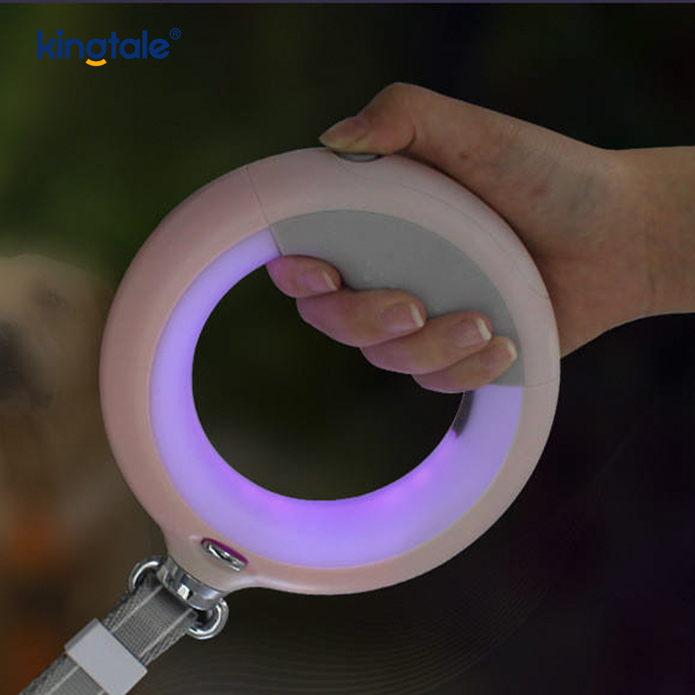 LED Köpek Yürüyüş Tasması Naylon Çekme Halatı ile Geri Çekilebilir Tasma