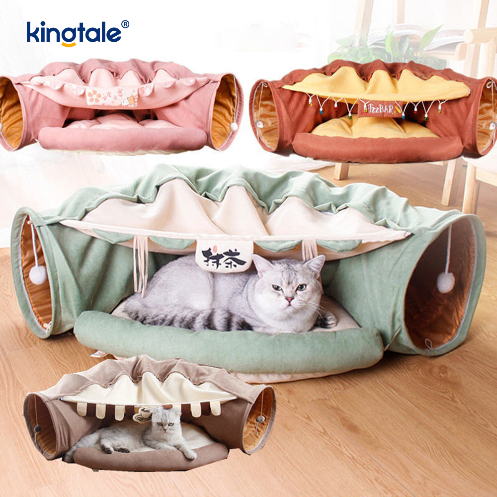 Katlanabilir Kedi Oyun Tüneli İnteraktif Oyuncak Labirent Kedi Evi Tünelleri İç Mekan