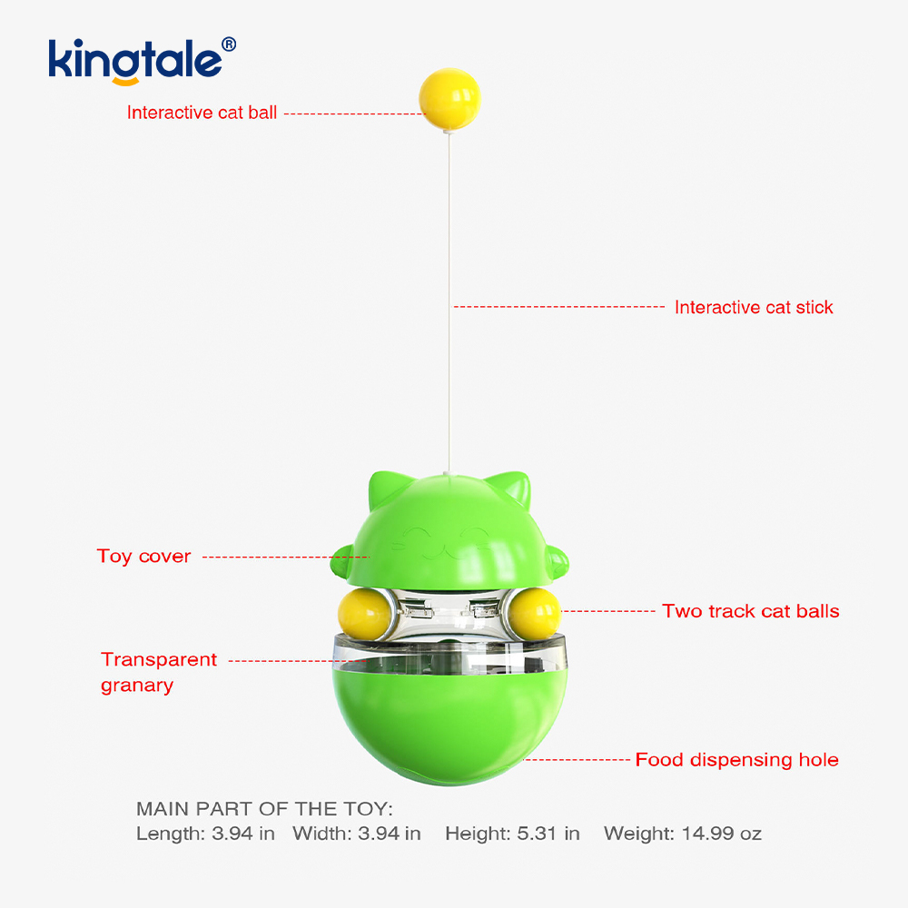 İnteraktif Kedi Oyuncağı Tumbler Kediyle dalga geçiyor ve Topu Kaçırıyor Yeni Kedi Oyuncağı