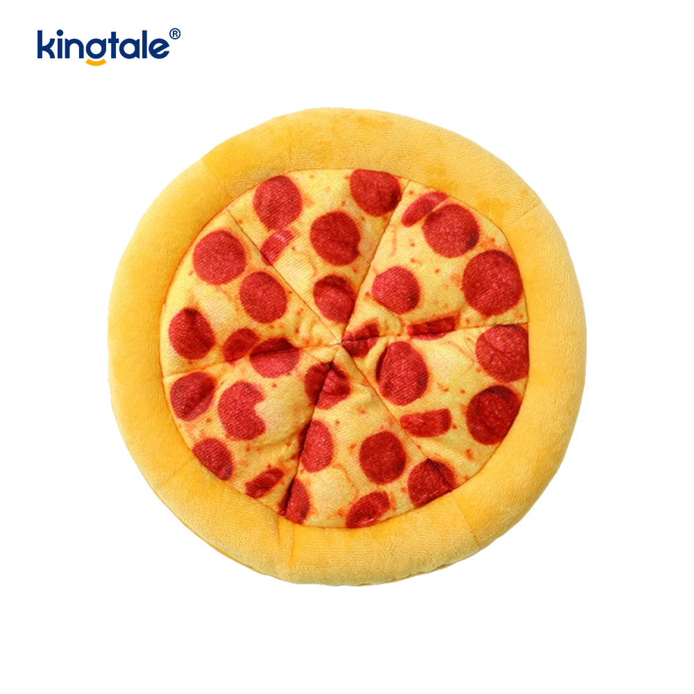 Evcil Hayvanlar için Eğlenceli Gıcırtılı Çiğneme Oyuncakları - Pizza ve Donut