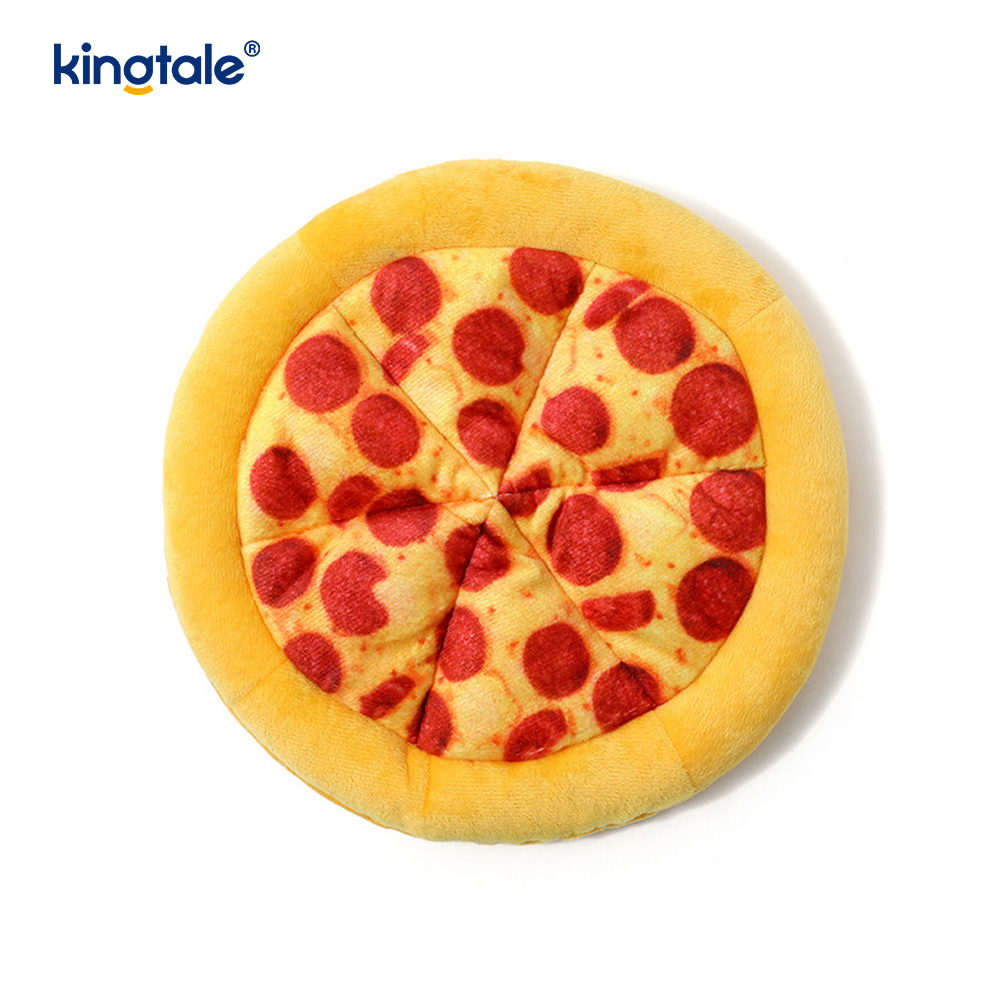 Evcil Hayvanlar için Eğlenceli Gıcırtılı Çiğneme Oyuncakları - Pizza ve Donut