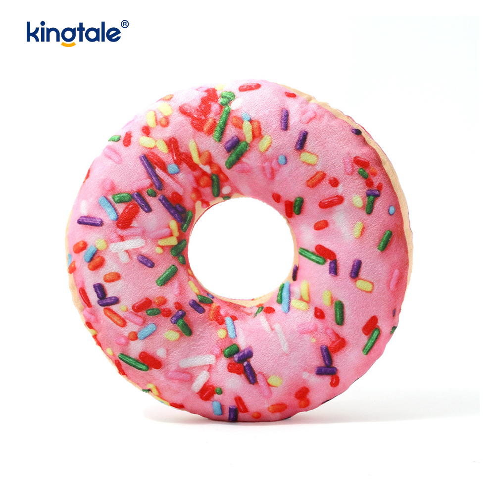 Evcil Hayvanlar için Eğlenceli Gıcırtılı Çiğneme Oyuncakları - Pizza ve Donut