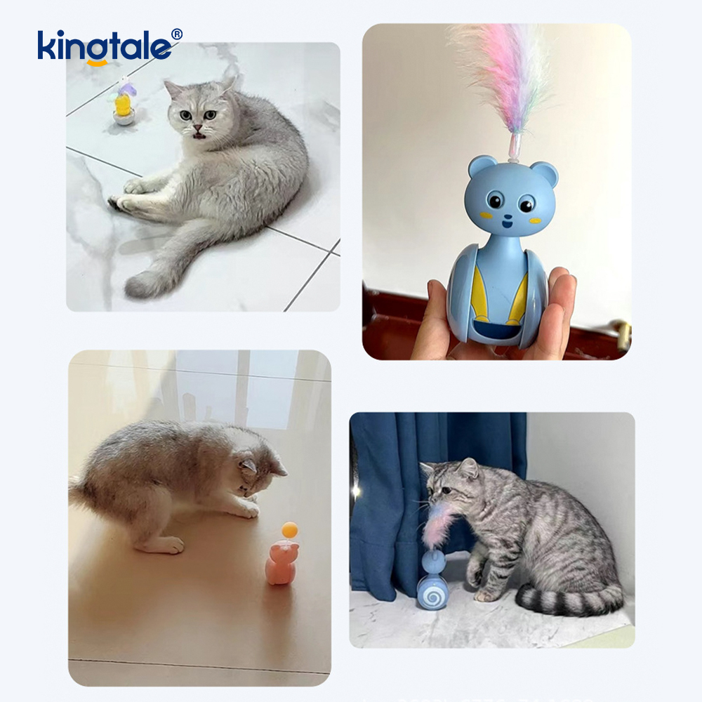 Yazılımları Yavru Kedi Oyuncakları Elektronik Kedi Oyuncakları İnteraktif Flopping Tease