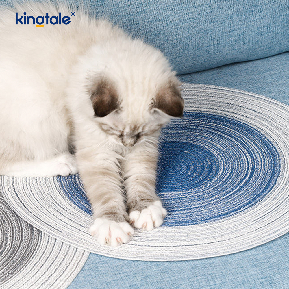 Doğal Sisal Kedi Tırmalama Mat Yatay Kedi Zemin Tırmalama Pedi Halı