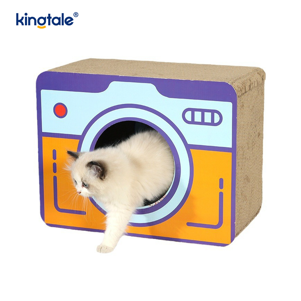 Oluklu Mukavva Karton Kedi Tırmalama Makinesi İç Mekan Oyuncak