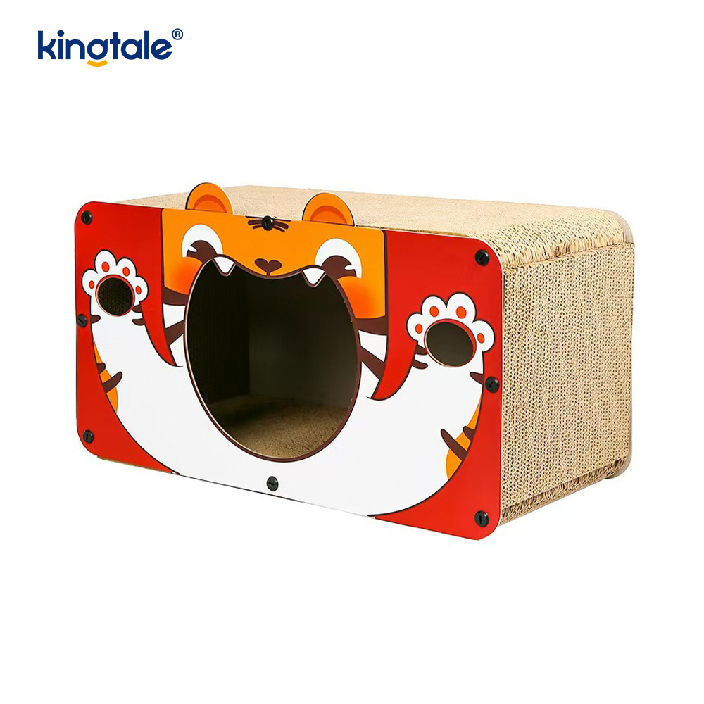 Oluklu Mukavva Karton Kedi Tırmalama Makinesi İç Mekan Oyuncak
